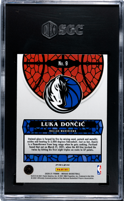 2020 Prizm Mosaic Luka Doncic NBA PSA 10 2020 Luka Doncic 47 Green